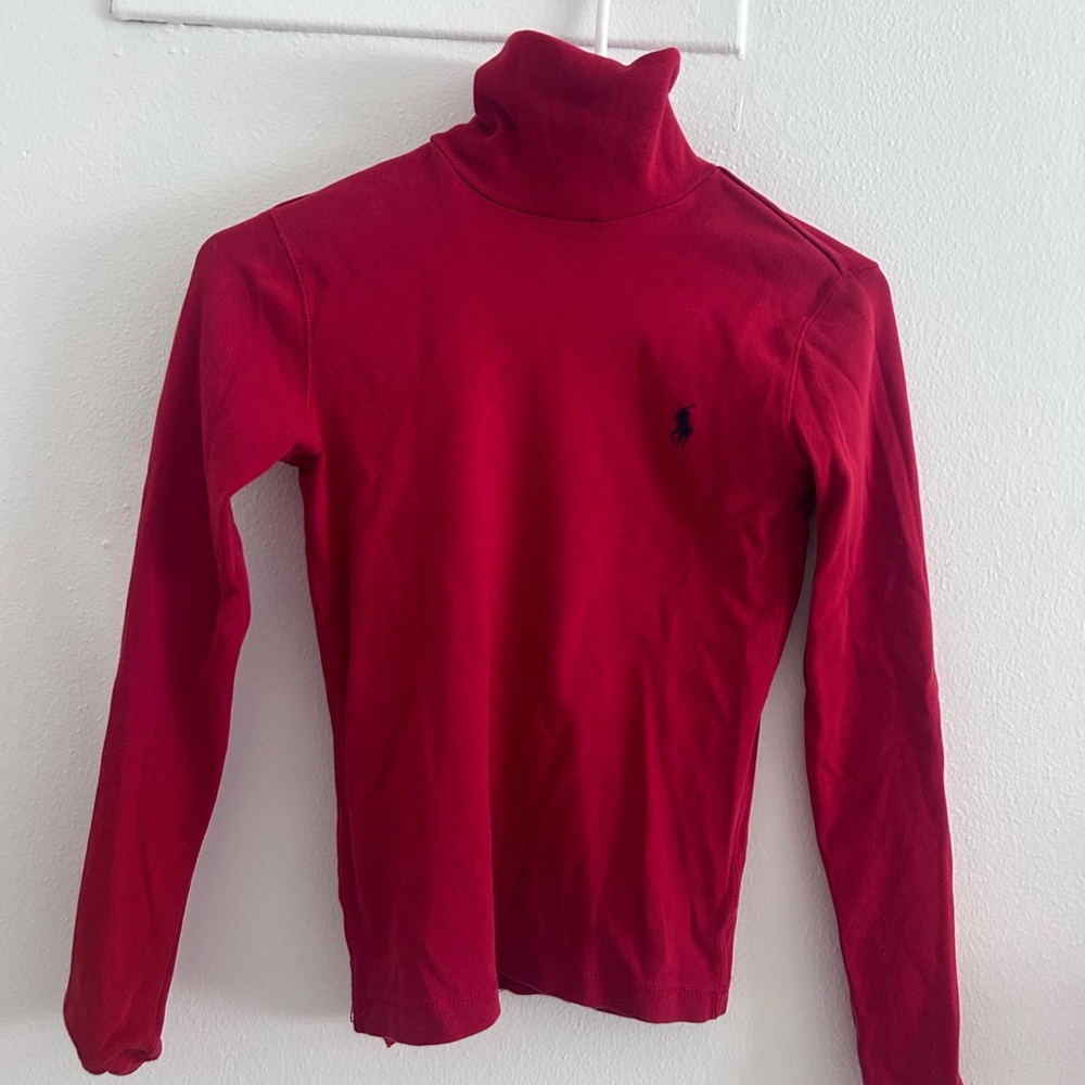 Sporto Vibrant Red Turtleneck Sweater